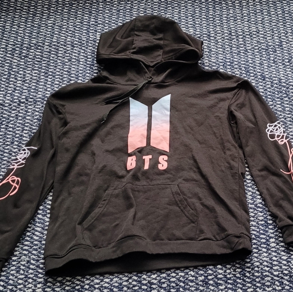 BTS Black Pastel Multicolor Hoodie